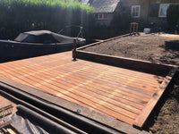 Okan Hardhouten Vlonderplanken 35 mm x 145 mm - Duurzaam & Esthetisch - Wal-beschoeiing.nl