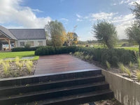 Okan Hardhouten Vlonderplanken 35 mm x 145 mm - Duurzaam & Esthetisch - Wal-beschoeiing.nl